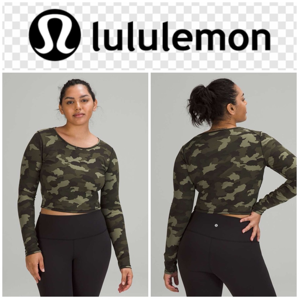 🍋Lululemon🍋 Wunder Train Cropped Long Sleeve Shirt